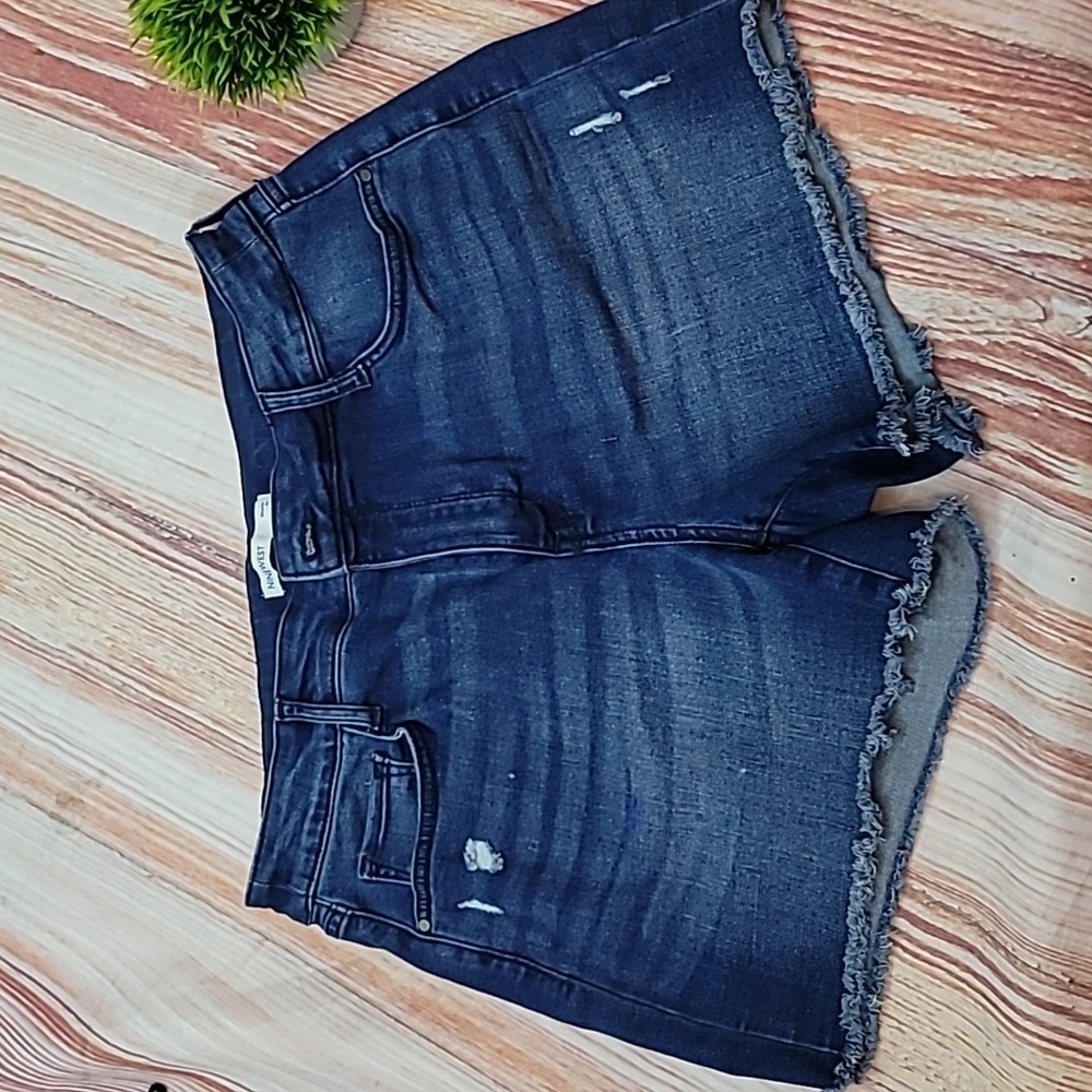 Nine West Frayed Distressed Shorts